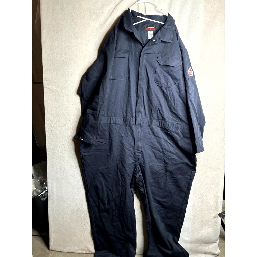 Bulwark Midweight Excel FR Classic Coverall Mens 3XL Navy Flame Resistant CAT 2